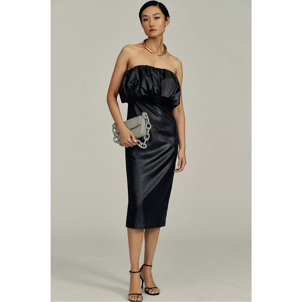 Elegant Strapless Black Dress